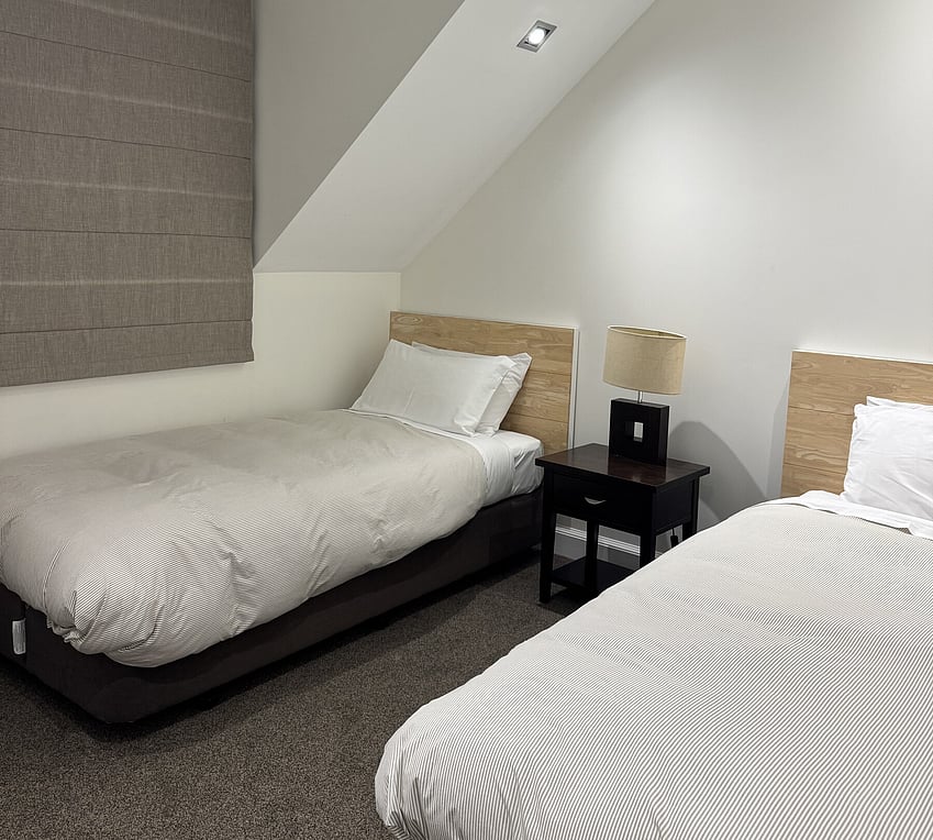 Twin single bedroom ideal for children at Crab Shack Cottage family accommodation Russell