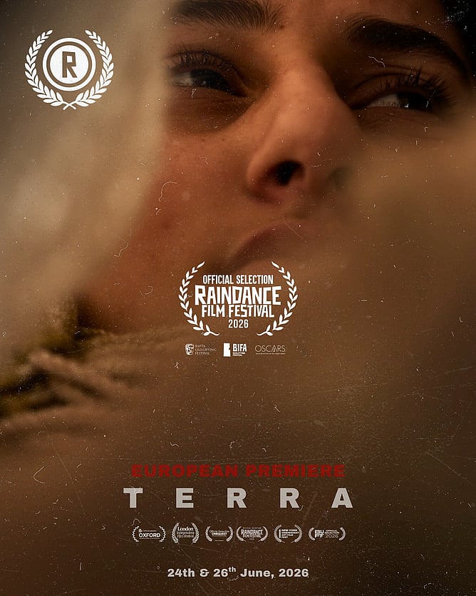 Poster for 'TERRA', Rory Wilson’s 2026 Raindance-nominated war drama set in an underground makeshift hospital.