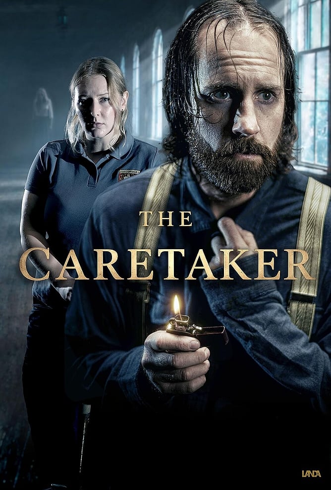 Poster for 'THE CARETAKER', a UK-made slow-burn psychological horror-thriller from Landa Pictures, due for worldwide release on 14 July 2026.