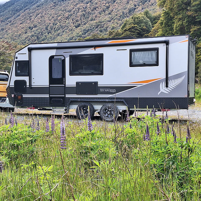New zealand made toy hauler RV