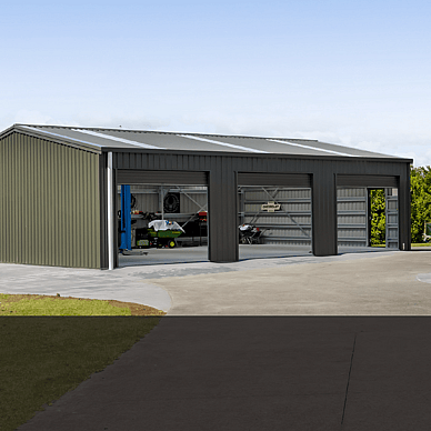 Steel workshop sheds