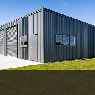 Steel sheds with office rooms