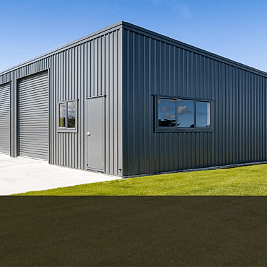Steel sheds with office rooms