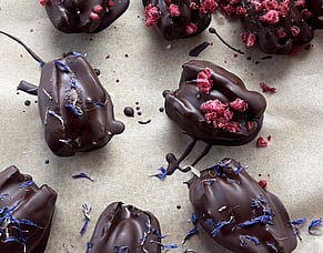 Salty Chocolate Stuffed Dates