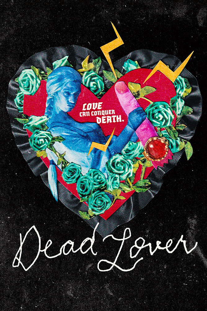 'DEAD LOVER' film poster for Grace Glowicki’s dark horror-comedy, released on UK digital platforms by Lightbulb Film Distribution.