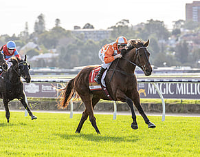 Western Empire completes feature treble in Strickland Stakes