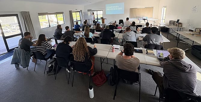 On site at one of this year's Pathways Block Courses.
