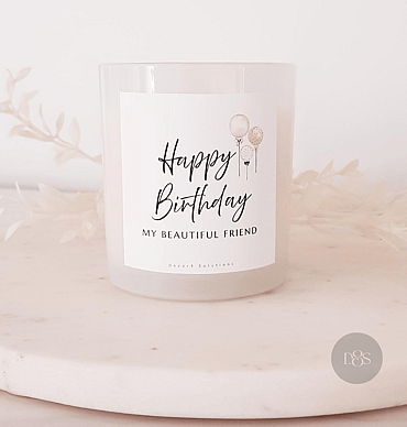 Personalised candle
