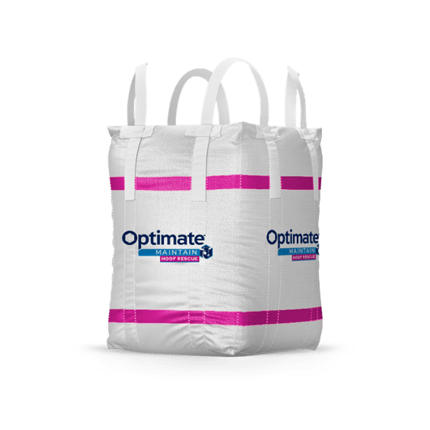 OptiMate Maintain Hoof Rescue 1 Tonne bag providing Calcium and Magnesium support for Dairy Cows