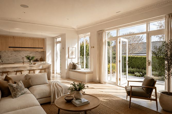 Beautifully renovated home combining modern living with original character features