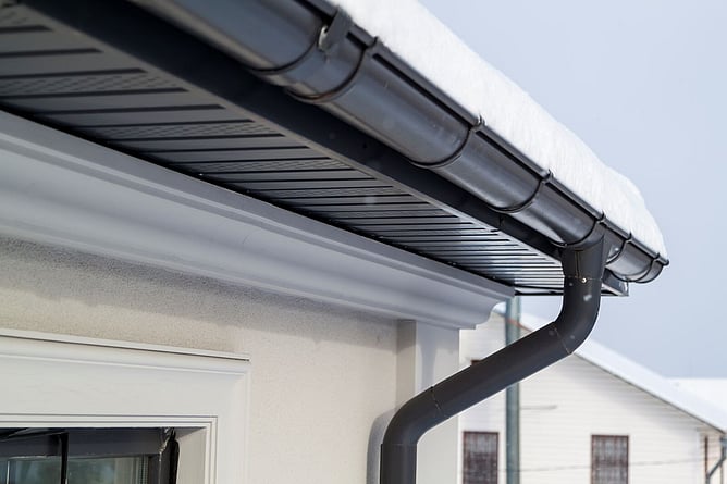spouting and downpipe
