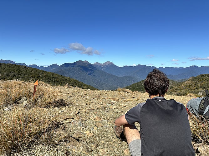 Ethan taking in the spectacular view.