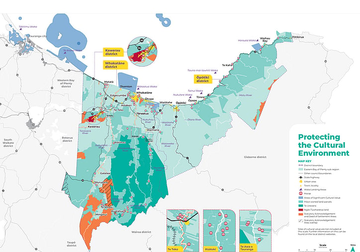 Protecting the cultural environment map from the Eastern Bay of Plenty Spatial Plan