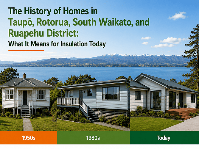 The History of Homes in Taupō, Rotorua, South Waikato, and Ruapehu District  &ndash; What It Means for Insulation Today