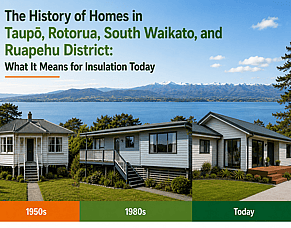 The History of Homes in Taupo, Rotorua, South Waikato, and Ruapehu District &ndash; What It Means for Insulation Today