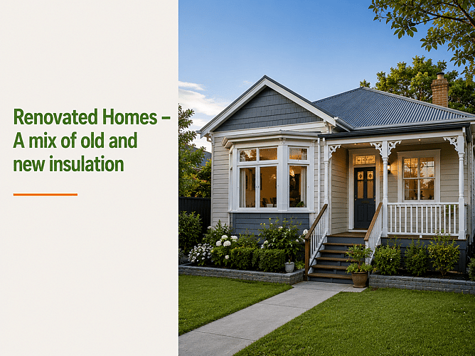 Renovated Homes &ndash; A mix of old and new insulation