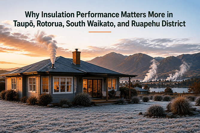 Why Insulation Performance Matters More in Taupo, Rotorua, South Waikato, and Ruapehu District