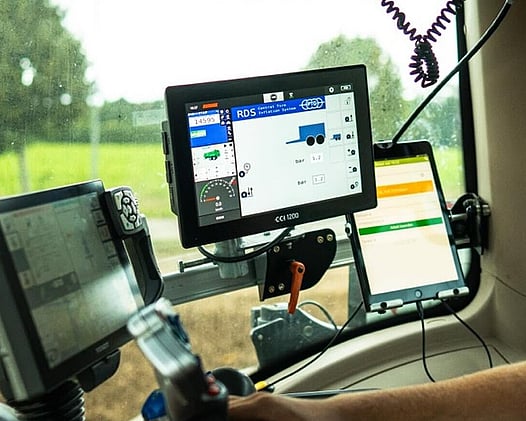 PTG tyre inflation systems screen interface
