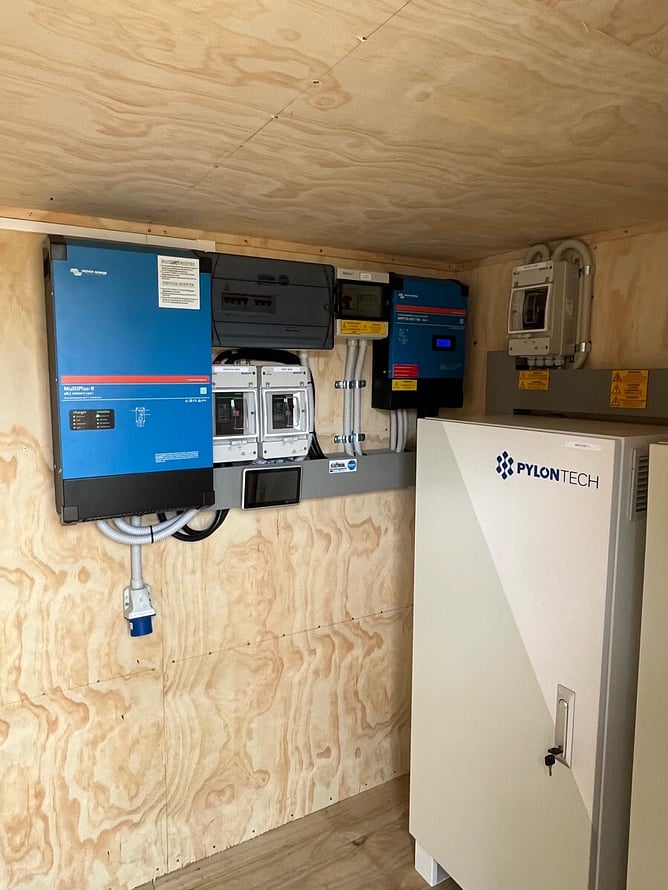 Victron MultiPlus-II inverter and Pylontech battery storage installed by Grayson Dales Electrical