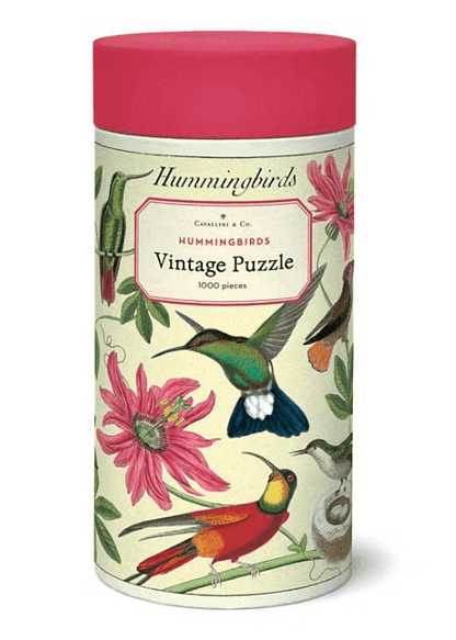 Cavallini & Co 1000 Piece Vintage Poster Jigsaw Puzzle: Hummingbirds