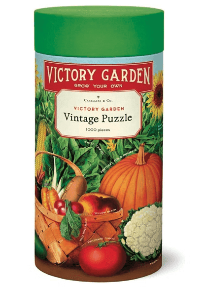 Cavallini & Co 1000 Piece Vintage Poster Jigsaw Puzzle: Victory Garden