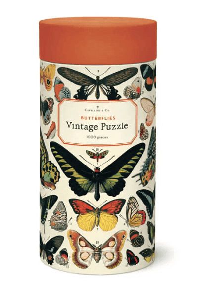 Cavallini & Co 1000 Piece Vintage Poster Jigsaw Puzzle Butterflies