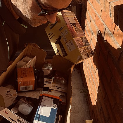 Gareth delivering donations to whānau