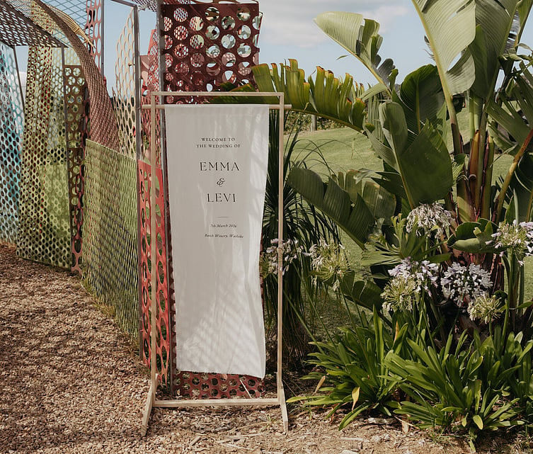 Waiheke wedding at Batch Winery