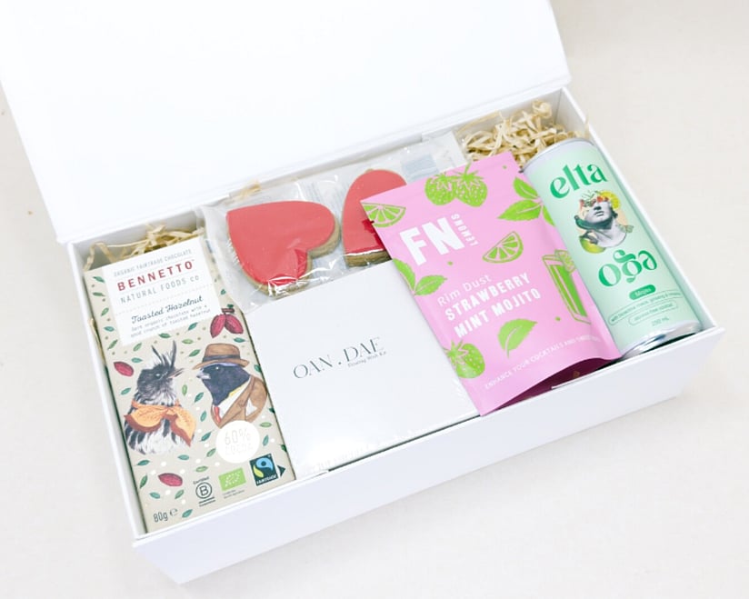 A gentle wish gift box - Oan dae wishkit, fn lemons, elta ego non alcohol cocktail - delivered nz wide