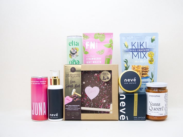 Just For Her gift box NZ — premium NZ-made gifts for women including candle, chocolate and wellness treats