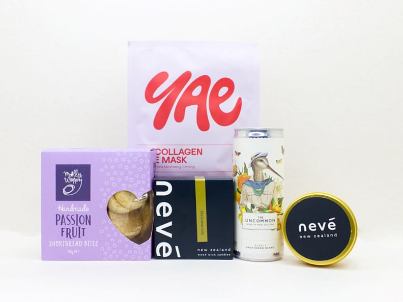 NEVE, MOLLY WOPPY COOKIE, YAE COLLAGEN FACEMASK, UNCOMMON WINE