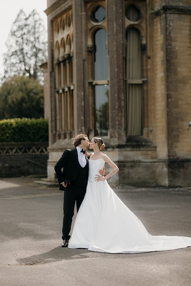 Luxury bespoke wedding dress designed by Kate Edmondson in London