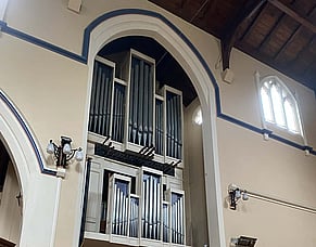 Behind the pipes of St Peter&rsquo;s Cathedral