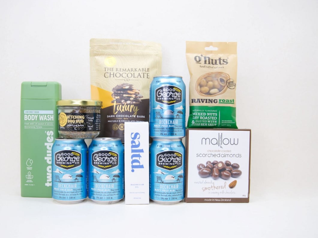 Coffee and tea gift box NZ with NZ-made brews from KYND Gift Boxes