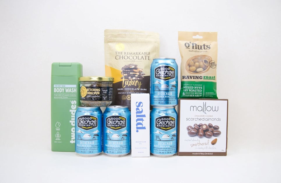 Coffee and tea gift box NZ with NZ-made brews from KYND Gift Boxes