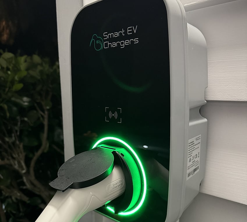 On-site EV charger and secure parking at premium rental accommodation Russell