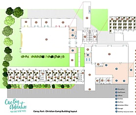 Buildin Plan Of Carey Park Christian Camp located Henderson Valley West Aukland