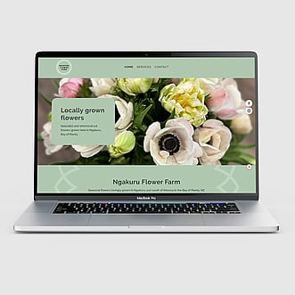 Website design for Ngakuru Flower Farm near Rotorua, NZ