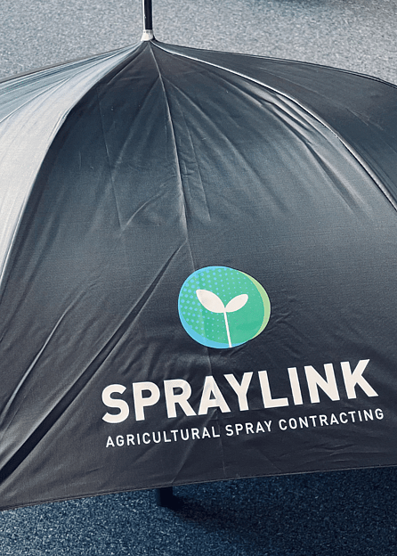 Custom branded umbrella