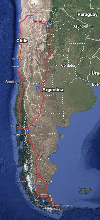 Our route