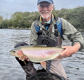 Well conditioned rainbow trout Ollie Bassett Fly Fishing Guiding Rotorua
