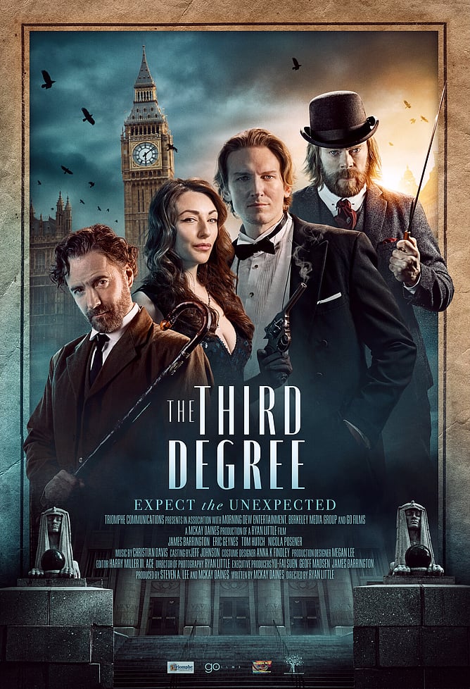 Poster for 'THE THIRD DEGREE', a 2026 psychological thriller directed by Ryan Little and released on Digital from 10 July via Freestyle Digital Media.