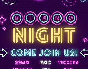 The Ultimate High-Energy Bingo Party is Coming to Bishop Auckland Rugby Club.