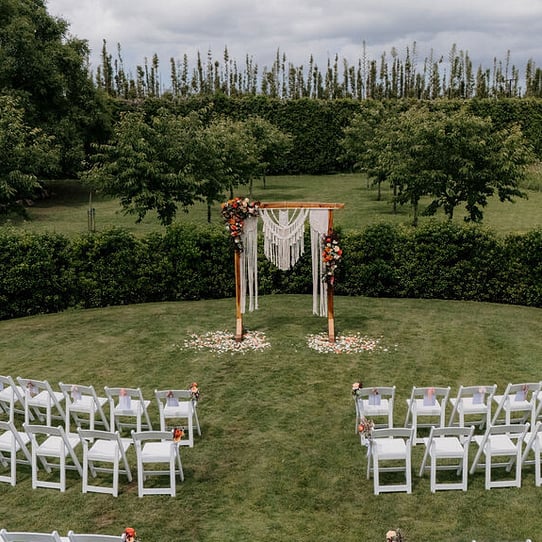 December Wedding at Cherry Blossom Round Ceremony