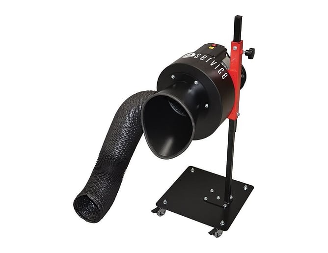 Aerservice ELEMAX mobile exhaust gas extraction system for workshop use