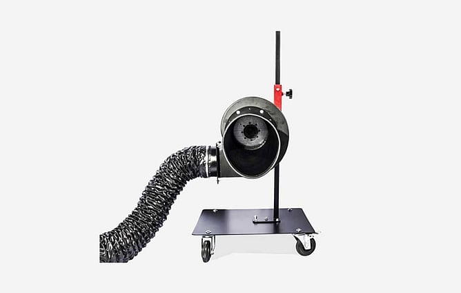 Mobile Extraction Unit ELE 55 portable workshop exhaust extraction system with hose
