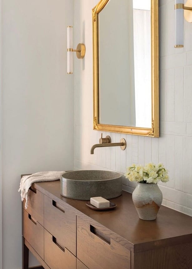 Oak vanity