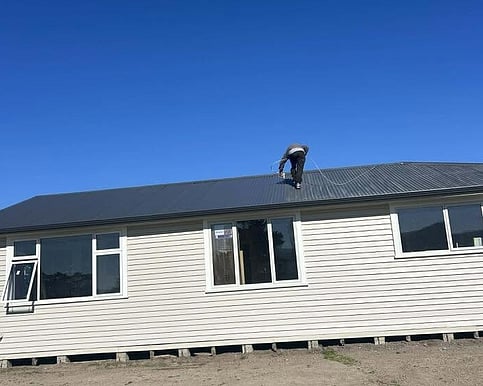 roof painting, roof re screws and washdowns