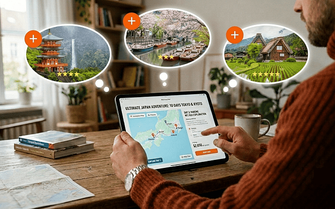 This shows the gap between how travellers want to book instantly on their own devices and the slow, manual process many operators still use, which can cost you revenue as AI continues to change the way people shop.