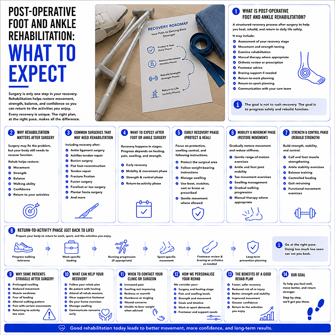 Post-Operative Foot and Ankle Rehabilitation Guide